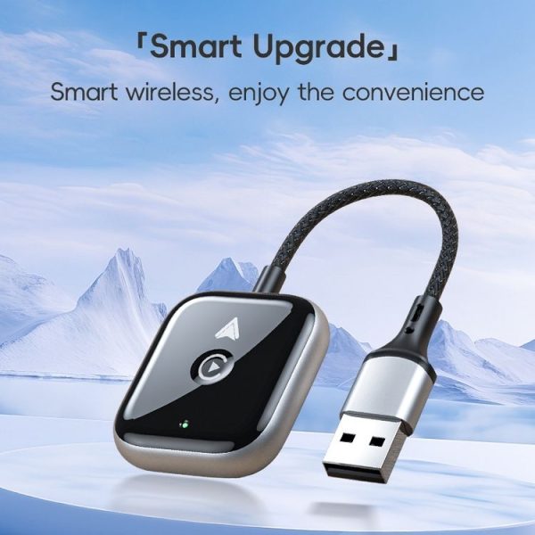 2 in 1 Apple CarPlay / Android Auto Wired to Wireless Car CarPlay Box Adapter (Black) - Image 2