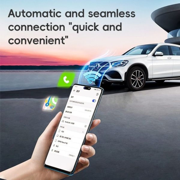 IPhone Car CarPlay Box Wired to Wireless Auto Adapter (Black) - Image 5