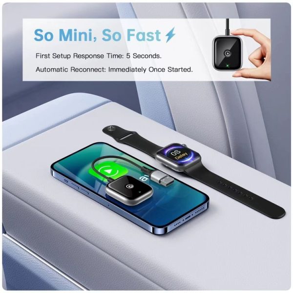 IPhone Car Apple CarPlay Box Wired to Wireless Adapter (Black) - Image 7