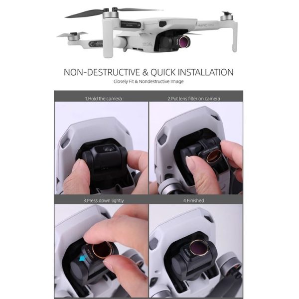 Sunnylife MM-FI9253 For DJI Mavic Mini / Mini 2 Drone CPL Lens Filter - Image 7