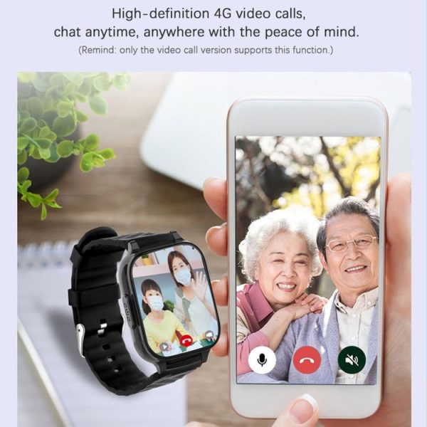 RF-V52-A 1.85 inch Screen GPS Smart Tracker WatchBand Support SOS Call / Health Monitoring For Asia / Europe / Africa / Australia (Black) - Image 6