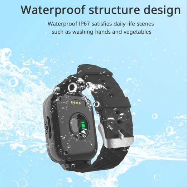 RF-V52-A 1.85 inch Screen GPS Smart Tracker WatchBand Support SOS Call / Health Monitoring For Asia / Europe / Africa / Australia (Black) - Image 7