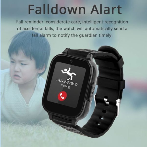 RF-V52-A 1.85 inch Screen GPS Smart Tracker WatchBand Support SOS Call / Health Monitoring For Asia / Europe / Africa / Australia (Black) - Image 8
