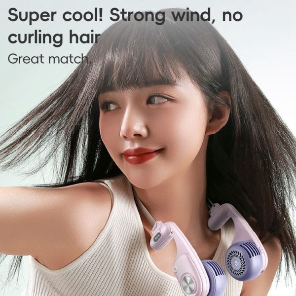 WEKOME WT-F26 Colorfon Series Neckband Fan (White) - Image 2