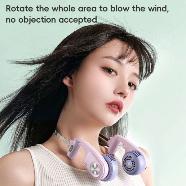WEKOME WT-F26 Colorfon Series Neckband Fan (White) - Image 3