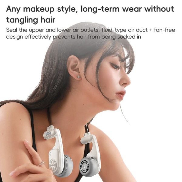 WEKOME WT-F26 Colorfon Series Neckband Fan (White) - Image 8