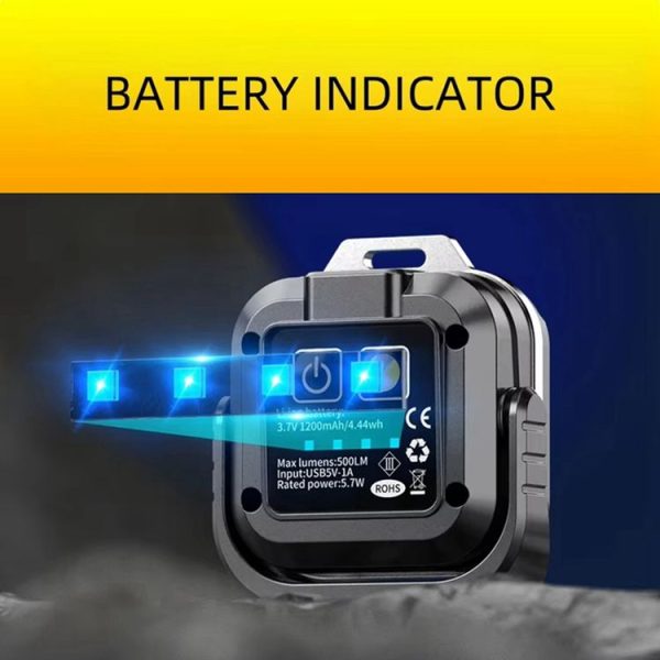 KXK-986 Multifunctional Mini Work Light 500LM with Holder (Black) - Image 12