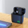 SX5 1 TX + 1 RX Lavalier Wireless Microphone with Digital Display Charging Box, Specification: Type-C (Black)
