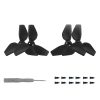DJI Neo Sunnylife 2016S Drone Color 3-Blade Propeller, Quantity: 2 pairs (Black)