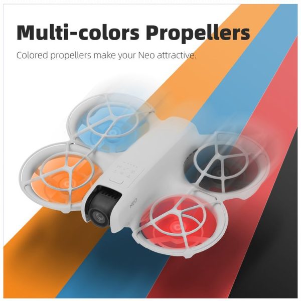 DJI Neo Sunnylife 2016S Drone Color 3-Blade Propeller, Quantity: 2 pairs (Black) - Image 3