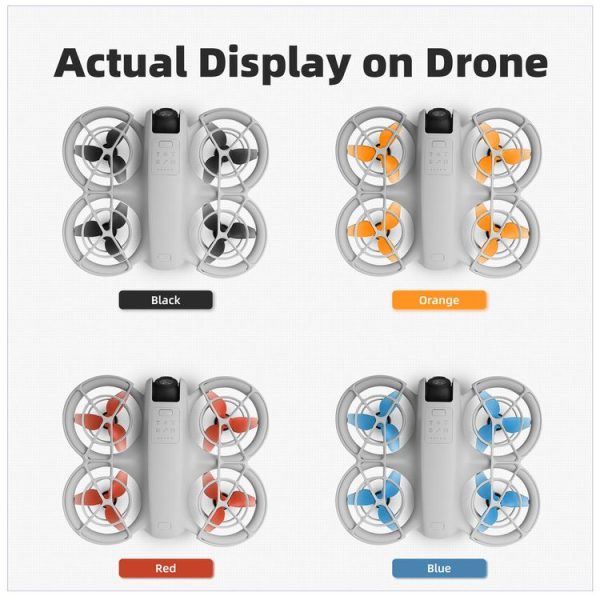 DJI Neo Sunnylife 2016S Drone Color 3-Blade Propeller, Quantity: 2 pairs (Black) - Image 6
