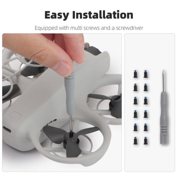 DJI Neo Sunnylife 2016S Drone Color 3-Blade Propeller, Quantity: 2 pairs (Black) - Image 7