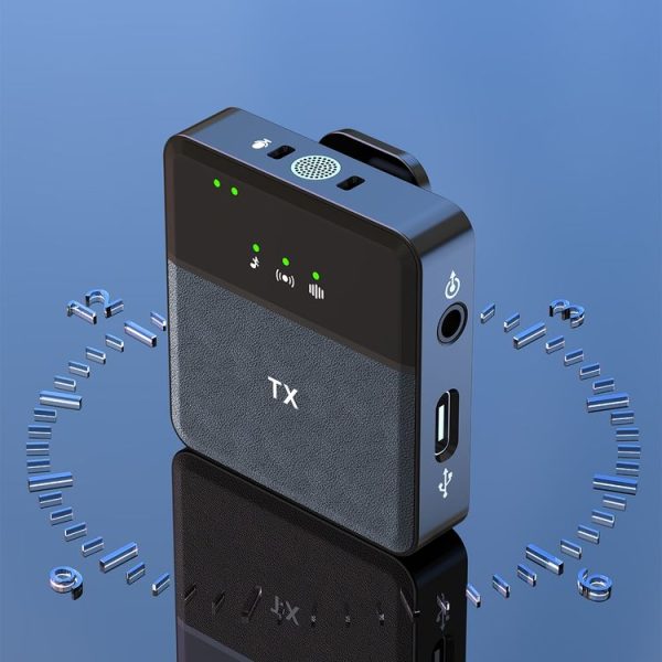 SX9 1 TX + 2 RX Smart Noise Reduction Lavalier Wireless Microphone (Type-C) - Image 2