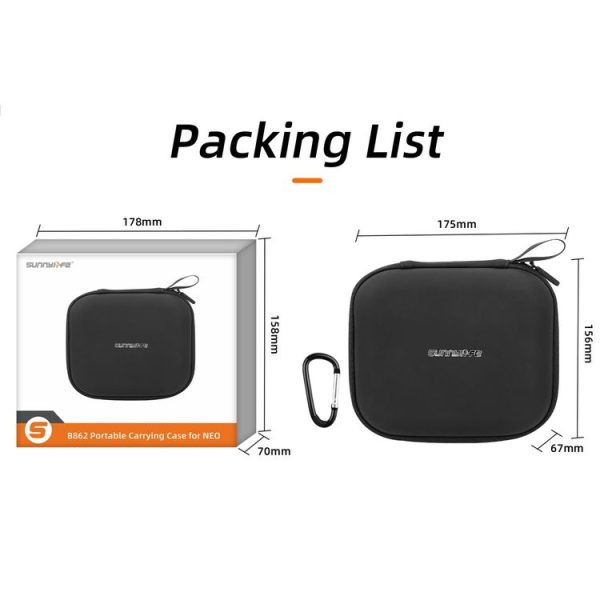 DJI Neo Sunnylife Body Storage Case Box Suitcase (Black) - Image 12