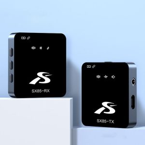 SX85 1 TX + 1 RX Square Smart Noise Reduction Lavalier Wireless Microphone (Type-C)
