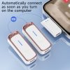 SX88 1 TX + 2 RX Smart Noise Reduction Lavalier Wireless Microphone, Specification: Type-C (Rose Gold) - Image 7