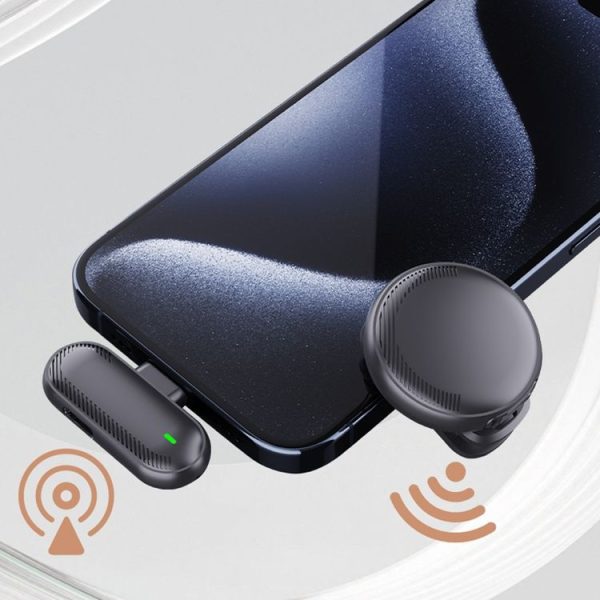 SX19 1 TX + 1 RX Smart Noise Reduction Lavalier Wireless Microphone (Type-C) - Image 3