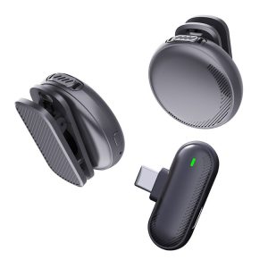 SX19 1 TX + 2 RX Smart Noise Reduction Lavalier Wireless Microphone (Type-C)