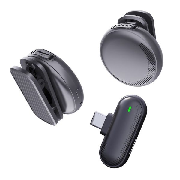 SX19 1 TX + 2 RX Smart Noise Reduction Lavalier Wireless Microphone (Type-C)