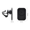 CW12 15W Max QI Standard Magnetic Wireless Charging Car Holder (Black) - Image 10