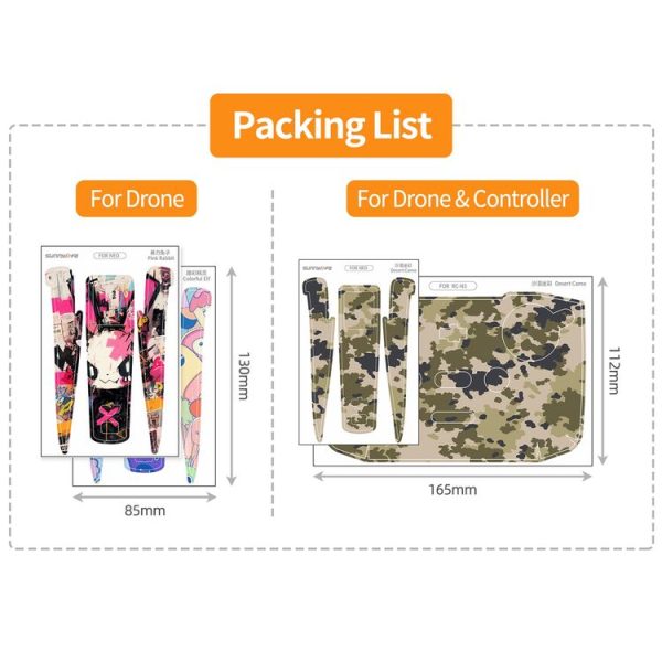 DJI Neo 2pcs Combo Drone Body Protective Stickers (Green Hat Man + Cute Ducks) - Image 8