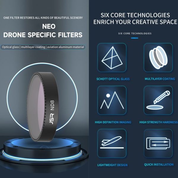 DJI Neo JSR KB Series Drone Lens Filter, Filter: MCUV - Image 2