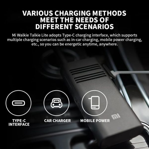 Original Xiaomi Walkie Talkie Lite (Black) - Image 4