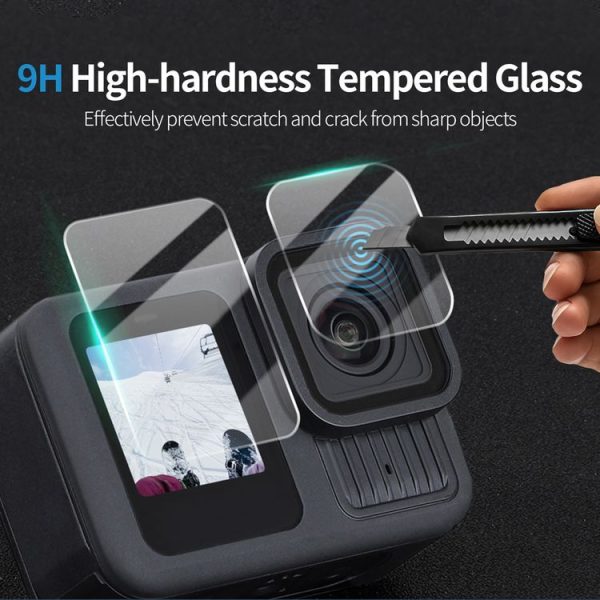 GoPro HERO13 Black Sunnylife 3 in 1 Lens Protector Front and Rear Screen Tempered Glass Films, Quantity: 1 + 1 + 1 Sets - Image 3