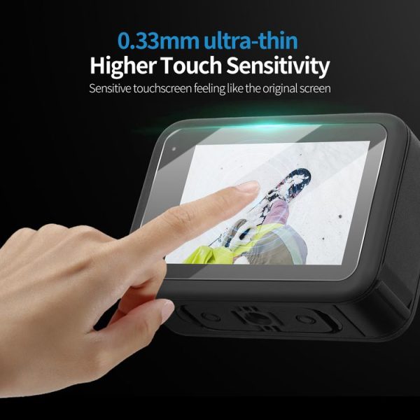 GoPro HERO13 Black Sunnylife 3 in 1 Lens Protector Front and Rear Screen Tempered Glass Films, Quantity: 1 + 1 + 1 Sets - Image 5