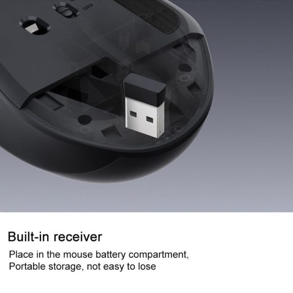 Original Xiaomi XMWXSB04YM 2.4GHz Portable Wireless Mouse Comfort Edition (Black) - Image 8