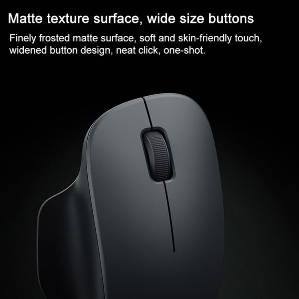Original Xiaomi XMWXSB04YM 2.4GHz Portable Wireless Mouse Comfort Edition (Black) - Image 9