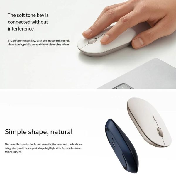 Original Xiaomi XMBXSB01YM Bluetooth Dual Mode Silent Portable Mouse 3 (Black) - Image 2