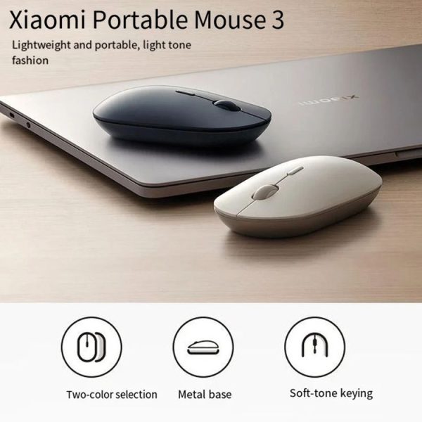 Original Xiaomi XMBXSB01YM Bluetooth Dual Mode Silent Portable Mouse 3 (Black) - Image 5