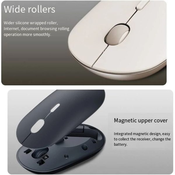 Original Xiaomi XMBXSB01YM Bluetooth Dual Mode Silent Portable Mouse 3 (Black) - Image 7