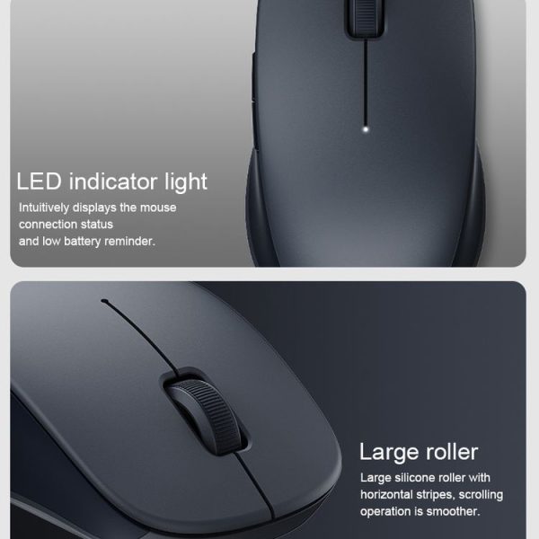 Original Xiaomi XMSMSB01YM 1200DPI Bluetooth Dual Mode Wireless Mouse 2 (Black) - Image 11
