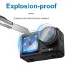 DJI Osmo Action 5 Pro STARTRC 3 in 1 Lens Protector Front and Rear Screen Tempered Glass Films (2 Sets) - Image 4