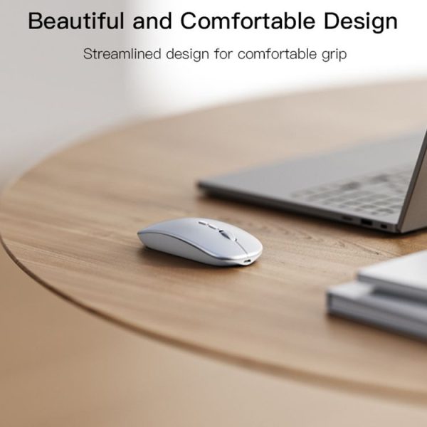 Yesido KB15 Slim 2.4G Rechargeable Wireless Optical Mouse (White) - Image 2