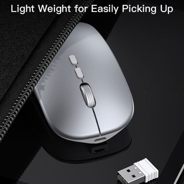 Yesido KB15 Slim 2.4G Rechargeable Wireless Optical Mouse (White) - Image 8