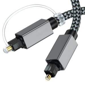 OD5.0mm Toslink Male to Male Digital Optical Audio Cable, Length: 1m