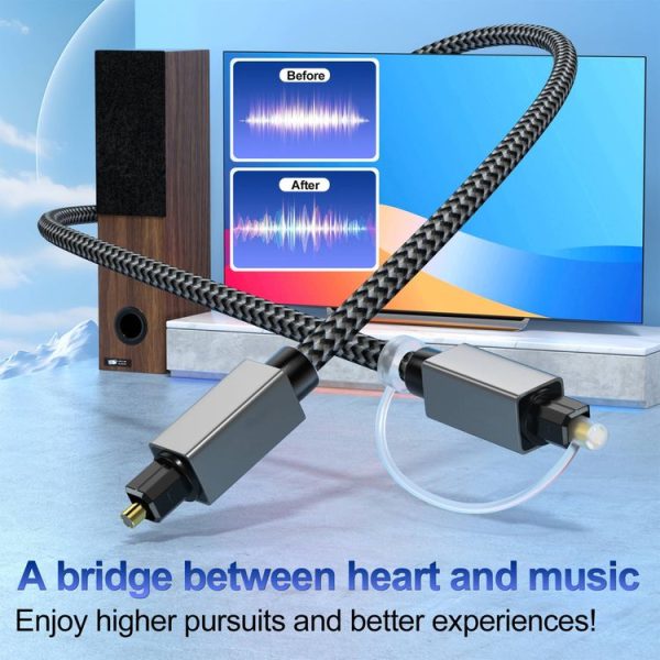 OD5.0mm Toslink Male to Male Digital Optical Audio Cable, Length: 1m - Image 3