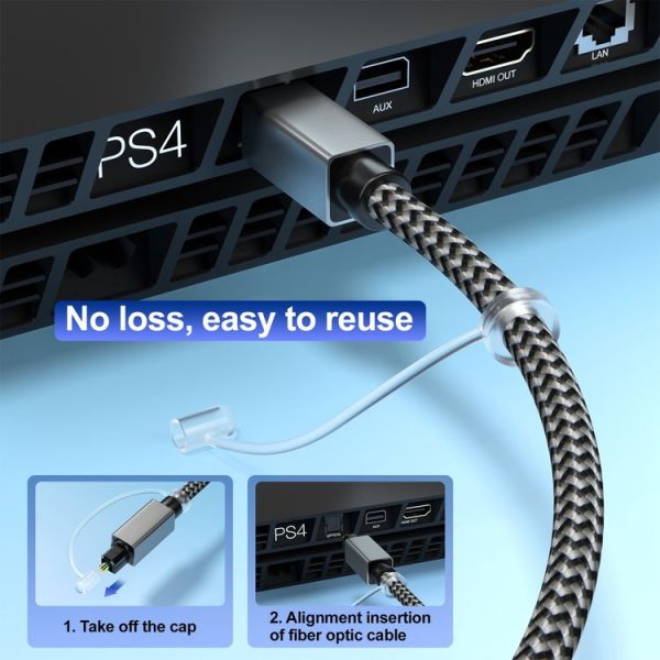 OD5.0mm Toslink Male to Male Digital Optical Audio Cable, Length: 1m - Image 6