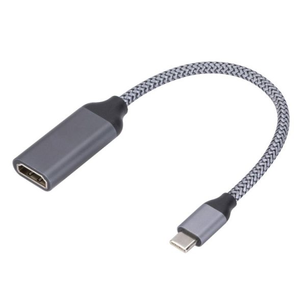 Type-C to HDMI 4K HD Projection Conversion Cable (Grey)