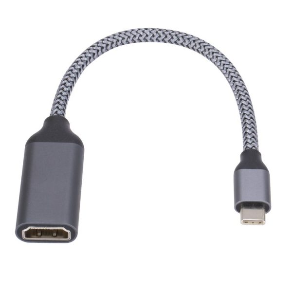 Type-C to HDMI 4K HD Projection Conversion Cable (Grey) - Image 2