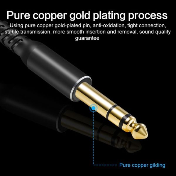 6.35mm to XRL Canon Female Dual Channel Microphone Audio Cable, Length: 1m (Black) - Image 6