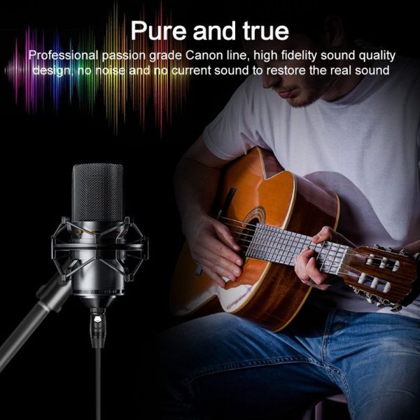 6.35mm to XRL Canon Female Dual Channel Microphone Audio Cable, Length: 1m (Black) - Image 7