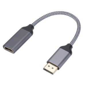 DP to HDMI 4K HD Projection Conversion Cable (Grey)
