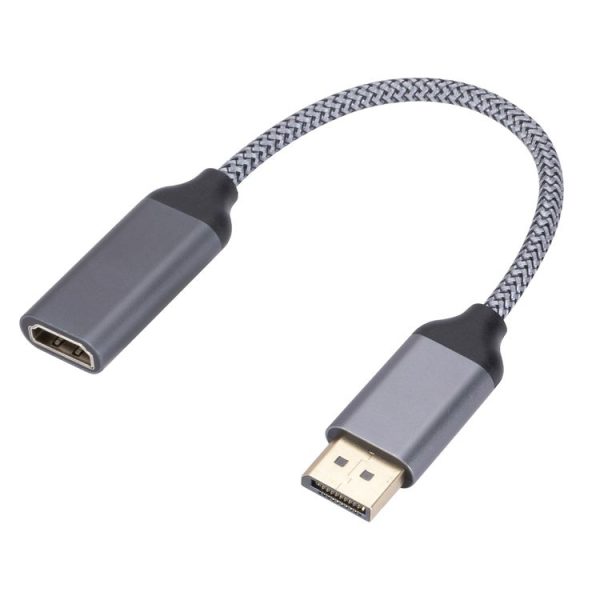 DP to HDMI 4K HD Projection Conversion Cable (Grey)