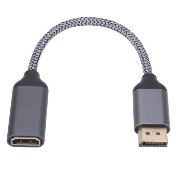 DP to HDMI 4K HD Projection Conversion Cable (Grey) - Image 2