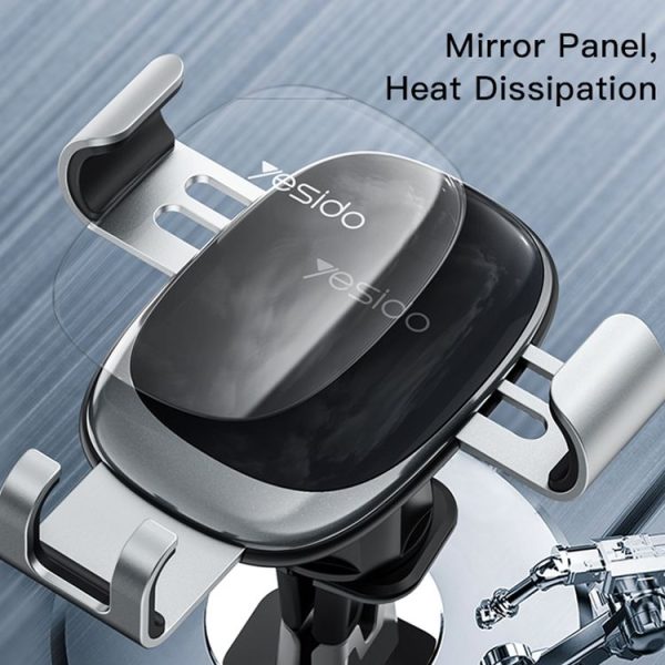 Yesido C122 Car Air Outlet Gravity Clamp Arm Mobile Phone Holder (Black) - Image 4