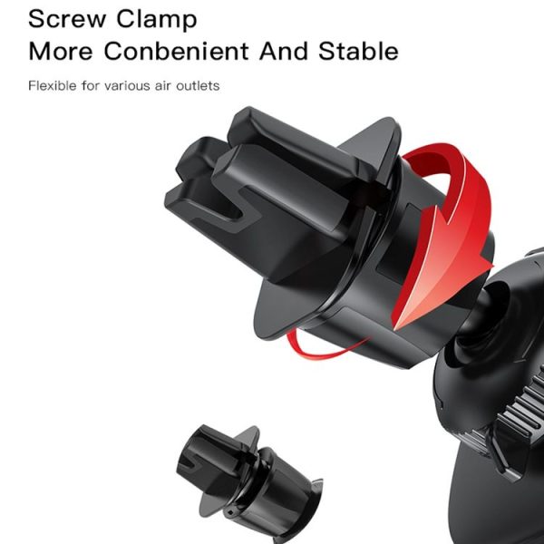 Yesido C122 Car Air Outlet Gravity Clamp Arm Mobile Phone Holder (Black) - Image 6